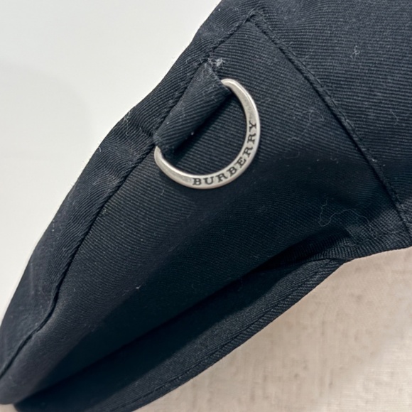 Burberry Black Cotton Twill Newsboy Hat - Picture 2 of 4
